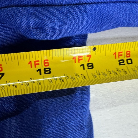 Character Suburban Wear vintage linen royal blue blazer single button 12 office - Picture 6 of 9